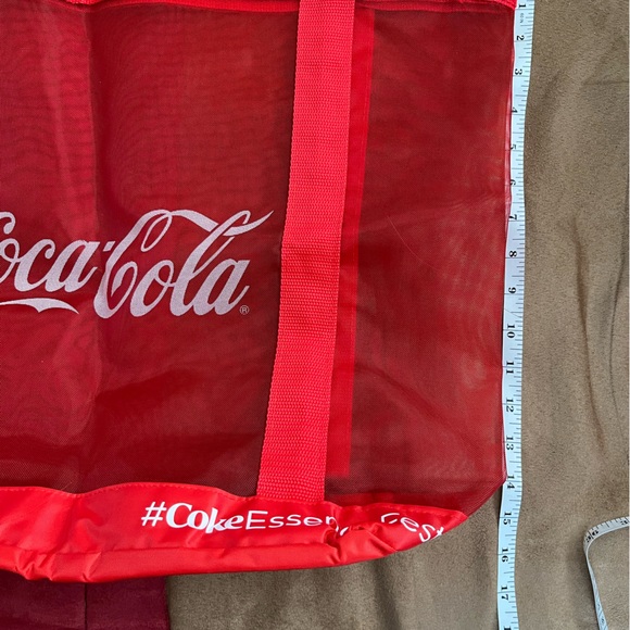 Coca Cola Red Mesh Tote Bag - Picture 6 of 9